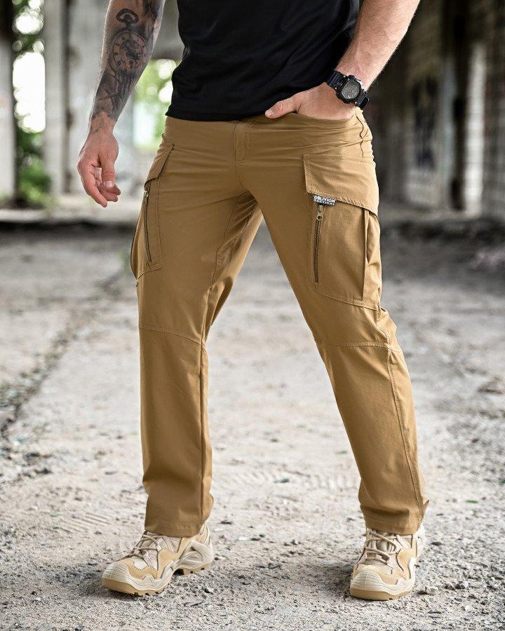 Штани польовийні Літні OBLIVION стрейчеві ріп-стоп Койот ДЛ7351 ТМ, фото 1