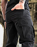 Штани польовийні Літні OBLIVION стрейчеві ріп-стоп Чорні ДЛ7352 ТМ, фото 6