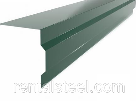 Планка торцева фігурна глянцева 313 RAL 6005 (зелений)