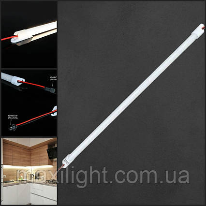 Світлодіодна лінійка OEM LB-060-9-4-220 9Вт 4500К 600mm AC 220 IP20 матова, фото 1