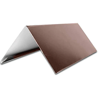 Планка конька проста глянцева 313 RAL 8017 (коричневий)