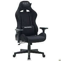 Крісло VR Racer Textile Maximus тканина чорна/чорний