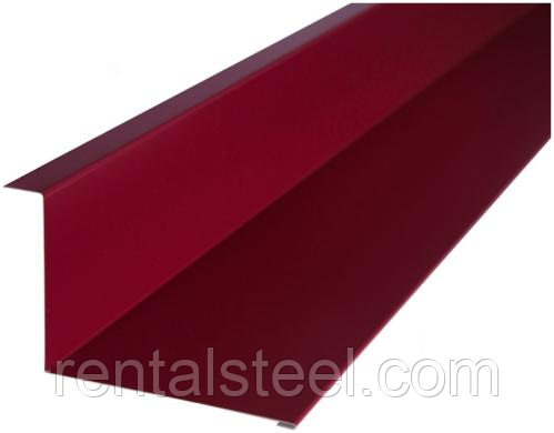Планка примикання глянцева 250 RAL 3005 (вишня)
