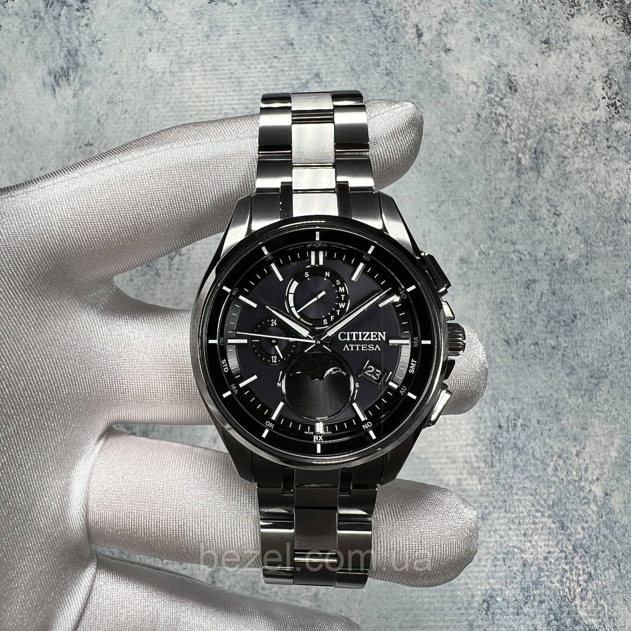 Чоловічий годинник Citizen ATTESA BY1001-66E Luna Program Eco-Drive Radio Wave, фото 1