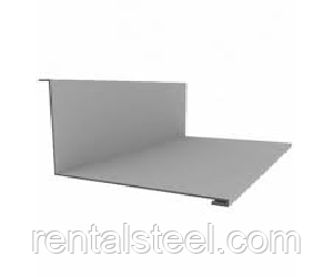 Планка примикання глянцева 250 RAL 9006 (сірий)