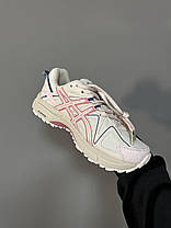 Жіночі кросівки Asics Gel Kahana 8 Cream Pink Асікс Гель Кахана 8 бежеві з рожевим текстиль шкіра, фото 5