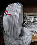 Провід мідний з'єдувальний ПВС 3,0х1,5/100 кабель багатожильний Horoz Electric білий гнучкий, фото 3