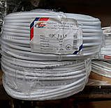 Провід мідний з'єдувальний ПВС 3,0х1,5/100 кабель багатожильний Horoz Electric білий гнучкий, фото 7