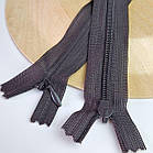 Потаємна блискавка 50 см Китай нейлонова основа колір темно сірий