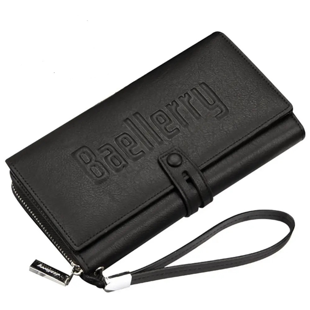 Шкіряний гаманець BAELLERRY  (чорний / коричневий)