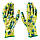 Садові рукавички S з поліестеру з нітрилові обливом зелені S // PALISAD, фото 2
