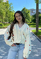 Кардиган з сердечками на з 0-13 років фемелі лук