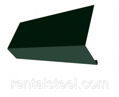 Лобова планка 100*50 мм RAL 6005 (зелений)