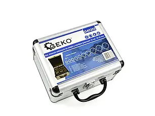 Набір кільцевих пилок по металу з титановим свердлом 10 шт. Geko G40202, фото 4