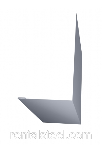 Лобова планка 100*50 мм RAL 9006 (сірий)