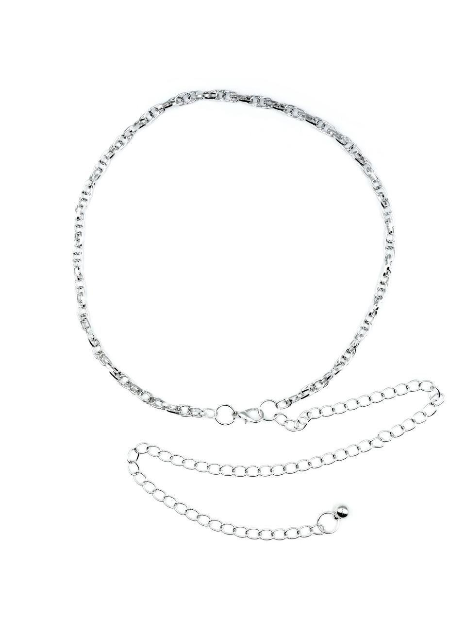 Пояс-ланцюг на талію 110 см Сріблястий lncg-kit-005