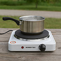 Дискова плитка електрична на 1 конфорку, 1000Вт, HP-02S / Настільна електроплита одноконфорочна