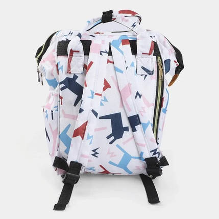 Сумка для мам, вулична сумка для мам і малюків, модна багатофункціональна.LIVING TRAVELING SHAR З різнокольоровим друком, фото 2