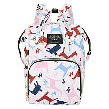 Сумка для мам, вулична сумка для мам і малюків, модна багатофункціональна.LIVING TRAVELING SHAR З різнокольоровим друком, фото 4