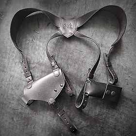 Оперативна кобура під ПМ із магазином (шкіра, чорна) прихованого носіння | DOT-ARMS