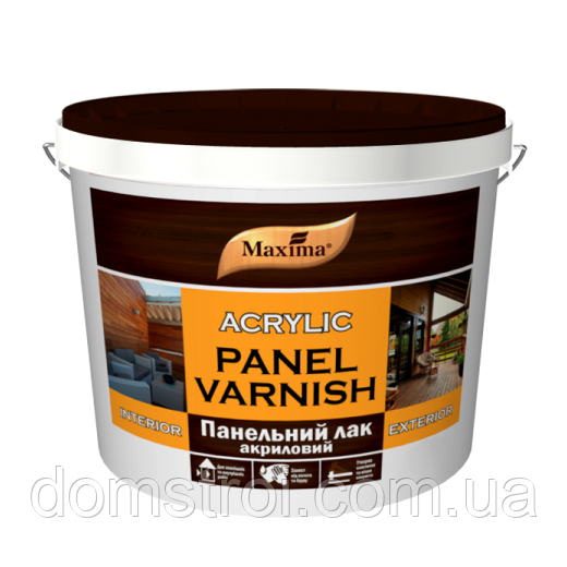Лак акриловий панельний MAXIMA Panel Varnish (3 кг) Прозорий напівматовий