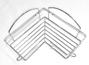 Полиця для ванної Mobe з нержавіючої сталі 22,5 х 22,5 см (13651)