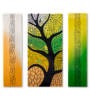 Металокерамічний дизайн-обігрівач UDEN-S "Осінній блюз" (триптих)