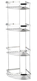 Поличка на чотири яруси з нержавіючої сталі 20*20см Атак (7530496)