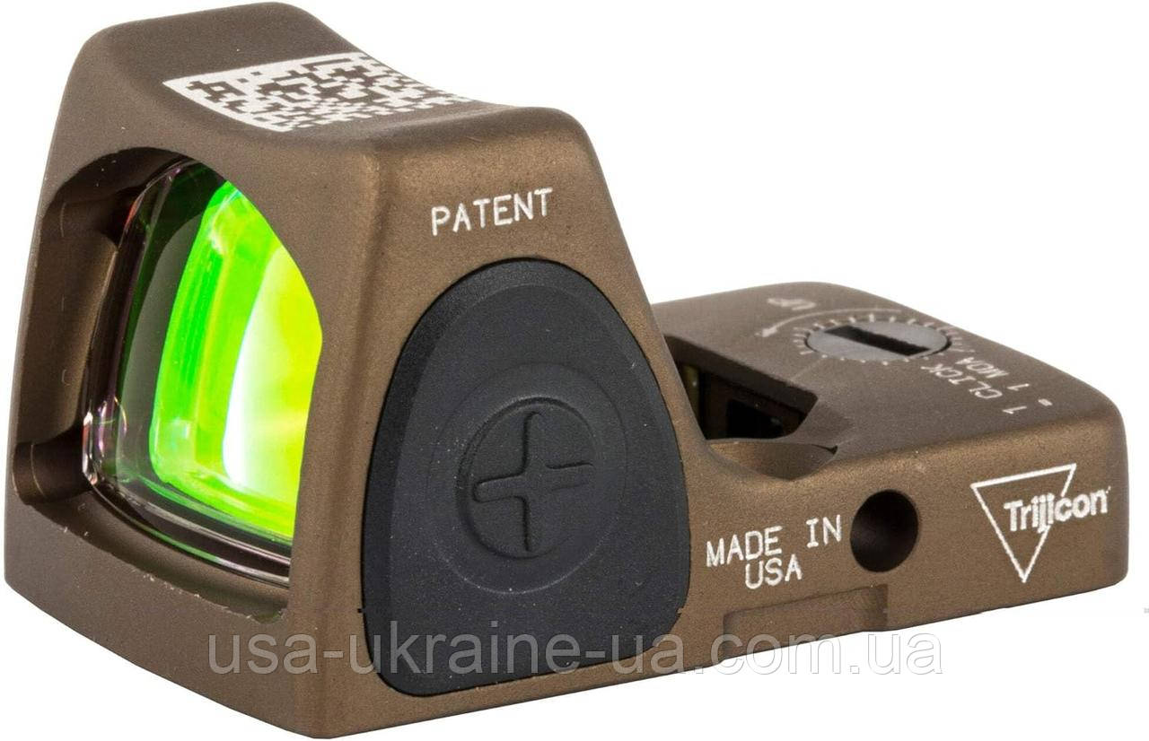 Коліматорний приціл Trijicon RMR Type 2 HRS  3.25 MOA колір Coyote Brown, фото 1
