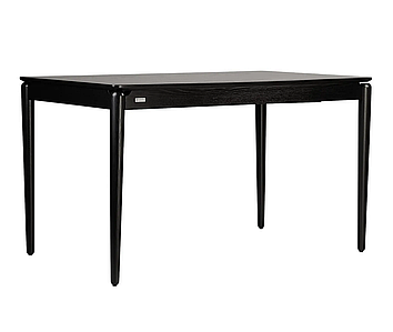 Стіл розкладний Eclipse 130+60 x 80 чорний масив ясена TM Lovko