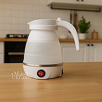 Складаний силіконовий електрочайник Electric Kettle Білий KT-23P-White