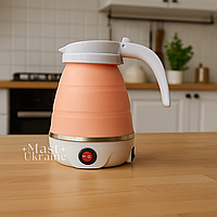 Складаний силіконовий електрочайник Electric Kettle Рожевий KT-23P-Pink