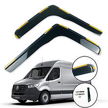Дефлектор вікон (вітровики) Mercedes Sprinter 907 2018+ (вставні, 2шт) HAWK