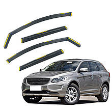 Дефлектори вікон (вітровики) для Volvo XC60 2008-2018 4шт. вставні (HAWK)