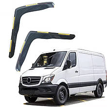 Дефлектори вікон (вітровики) для Mercedes Sprinter 2018+ W907 2D вставні (HAWK)