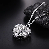 Підвіска кулон ажурне серце стерл. ср. тіффані tiffany, фото 3