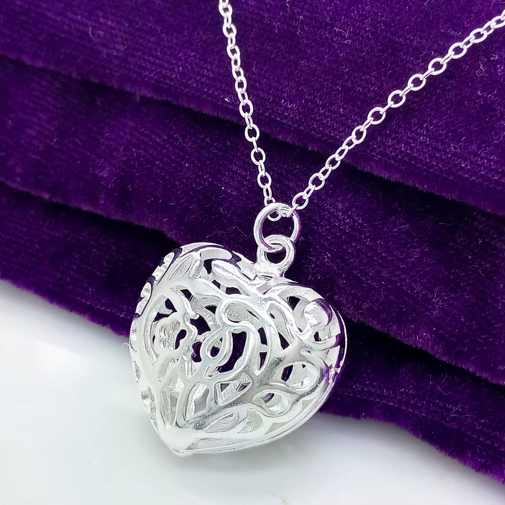 Підвіска кулон ажурне серце стерл. ср. тіффані tiffany, фото 1
