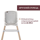 Стільчик для годування Chicco Polly Zest Plus, Grey, фото 2