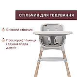 Стільчик для годування Chicco Polly Zest Plus, Grey, фото 4
