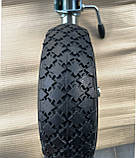 Опорне колесо Knott TK 48, навантаження 200 кг, пневмошина з хомутом, фото 3