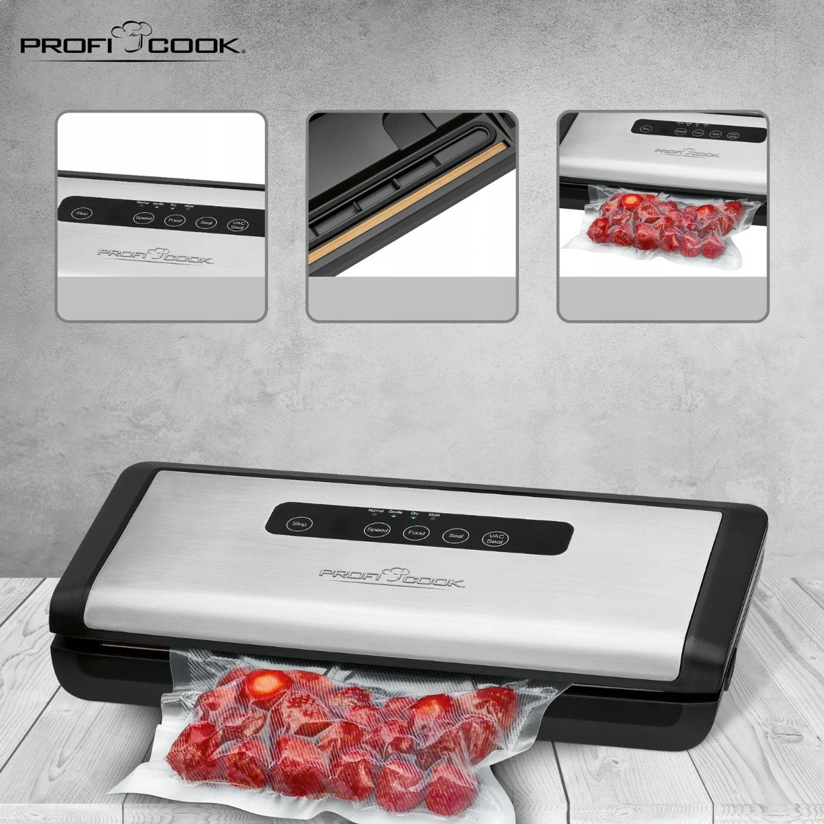 Вакуумний пакувальник Profi Cook PC-VK 1146| Sous Vide, пакування продуктів