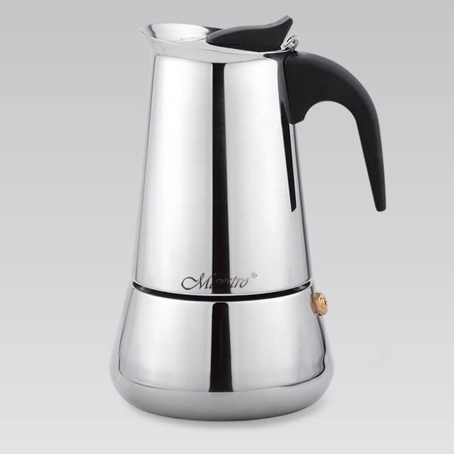 Кавоварка гейзерна еспрессо мокко 200 мл з нержавіючої сталі Для приготування 4 чашок кави, фото 1