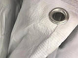 Тарпаулін тент 4х6 м 150 г/м. кв. господарський універсальний вуличний навіс для тіні, фото 4