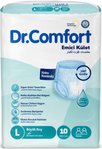 Підгузники труси для дорослих  Dr Comfort Large 100-150 см 10 шт