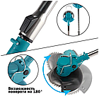 Газонокосарка з колесами на 48 V два акумулятори/Теммер для трави, фото 3