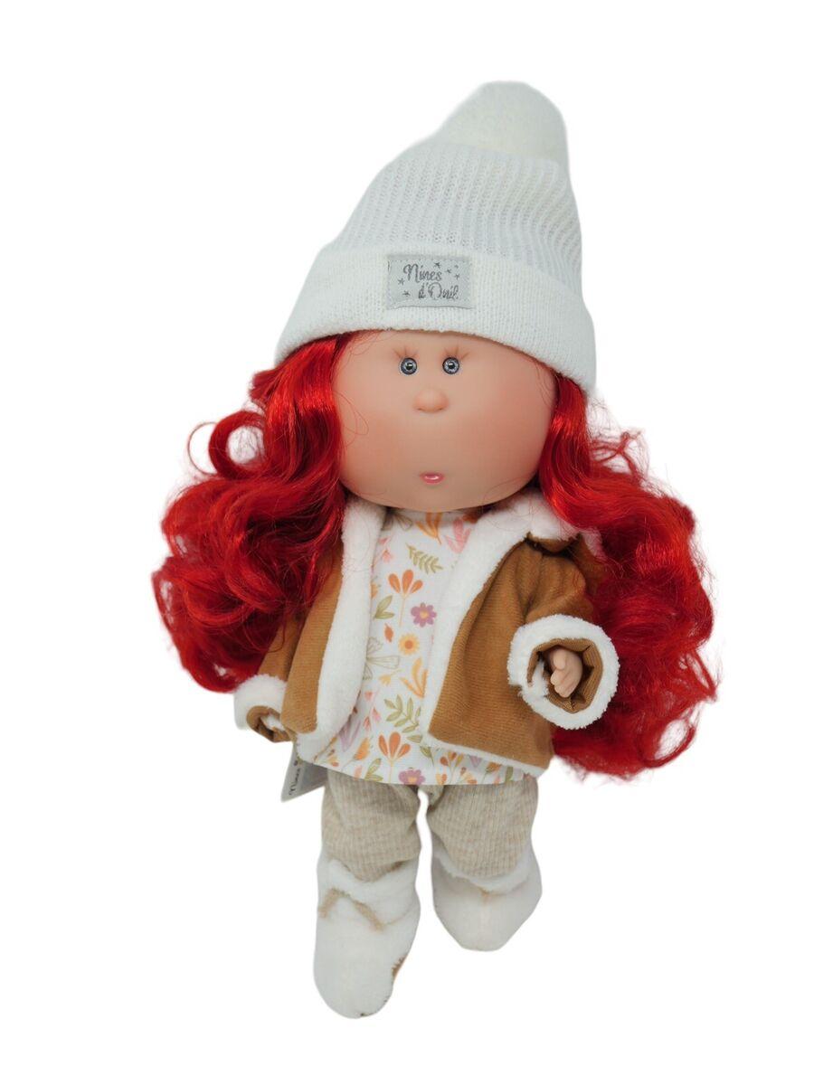 Іспанська Вінілова Лялька Міа Дівчинка з Червоним Волоссям Нінес Mia Аutumn Nines d`Onil 30 см, фото 1