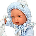 Іспанська Лялька Реборн Вініл Силіконовий Новонароджений Пупс Хлопчик 3D Розпис 45 см Nines d'Onil Reborn 45 см, фото 2
