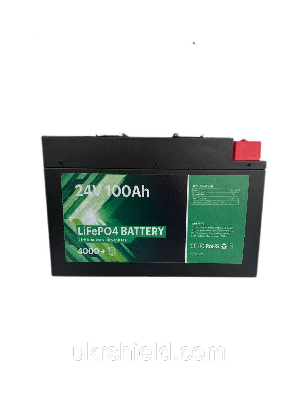 Акумулятор LiFePO4 24V 100Ah (4000+ циклів). CATL ячейки Grade A.