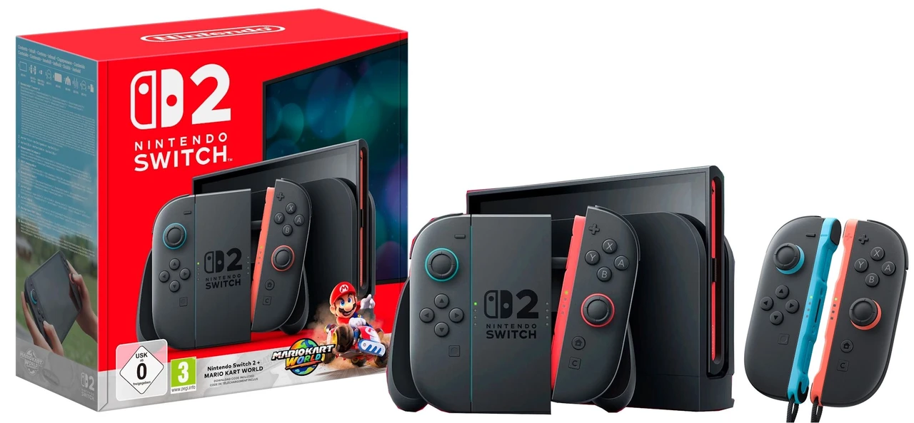 Приставка (консоль) Nintendo Switch 2 + Mario Kart World + Joy-Con 2 Pair , Гарантія, фото 1