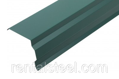 Планка торцева фігурна глянцева 250 RAL 6005 (зелений)